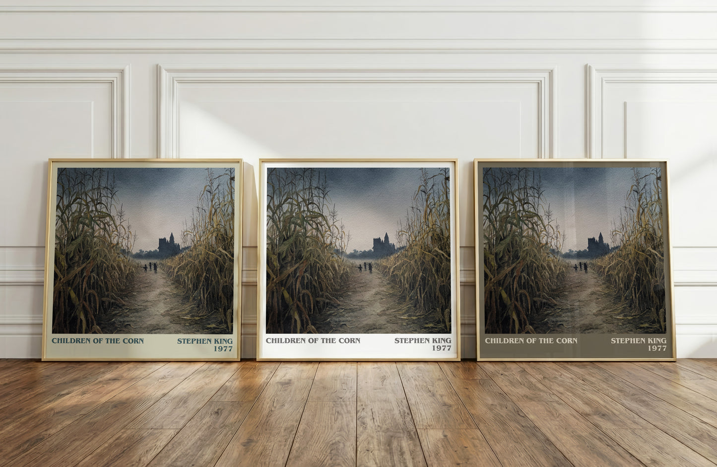 Children of the Corn literary print framed by window – literary home decor