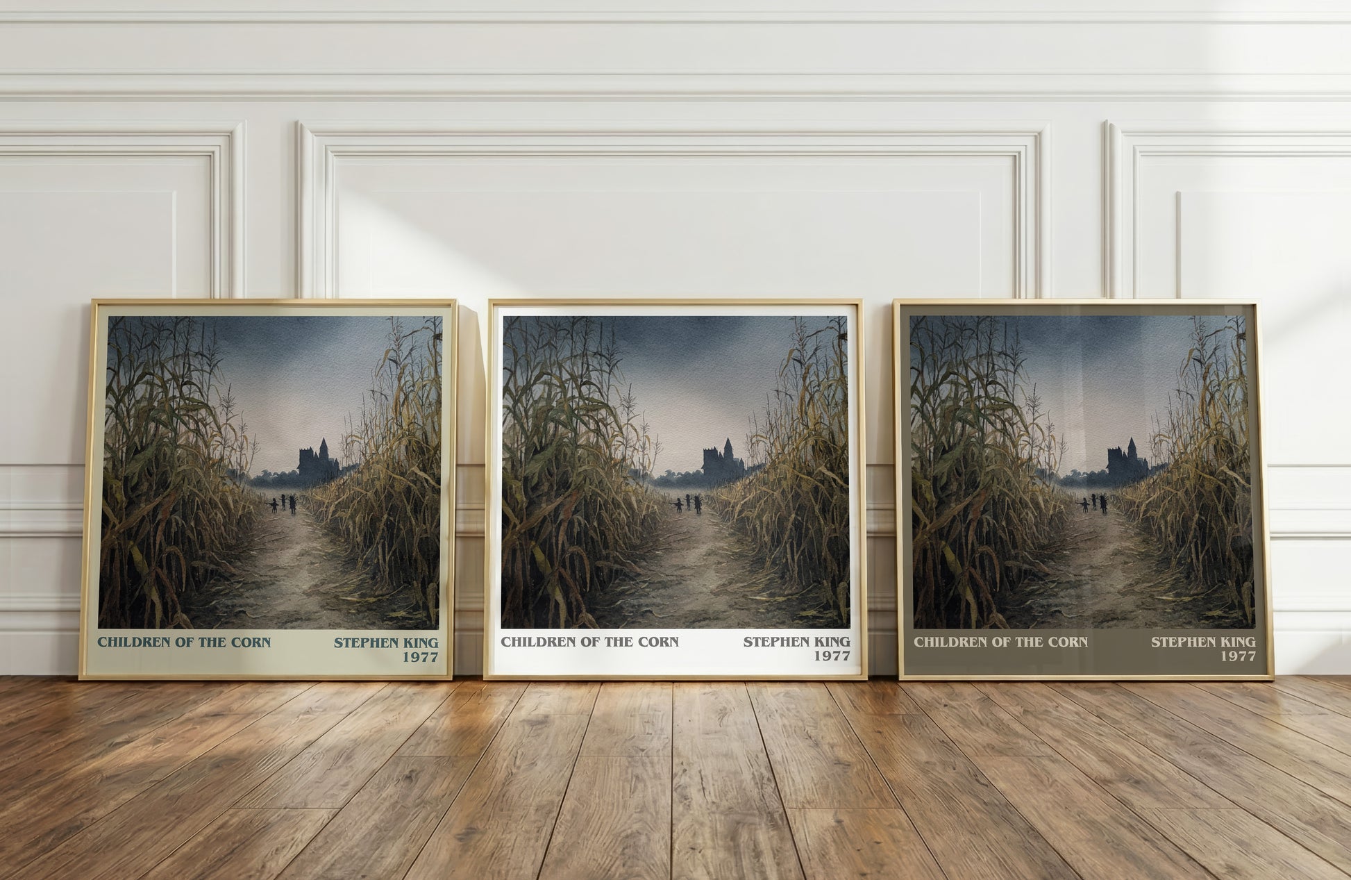 Children of the Corn literary print framed by window – literary home decor
