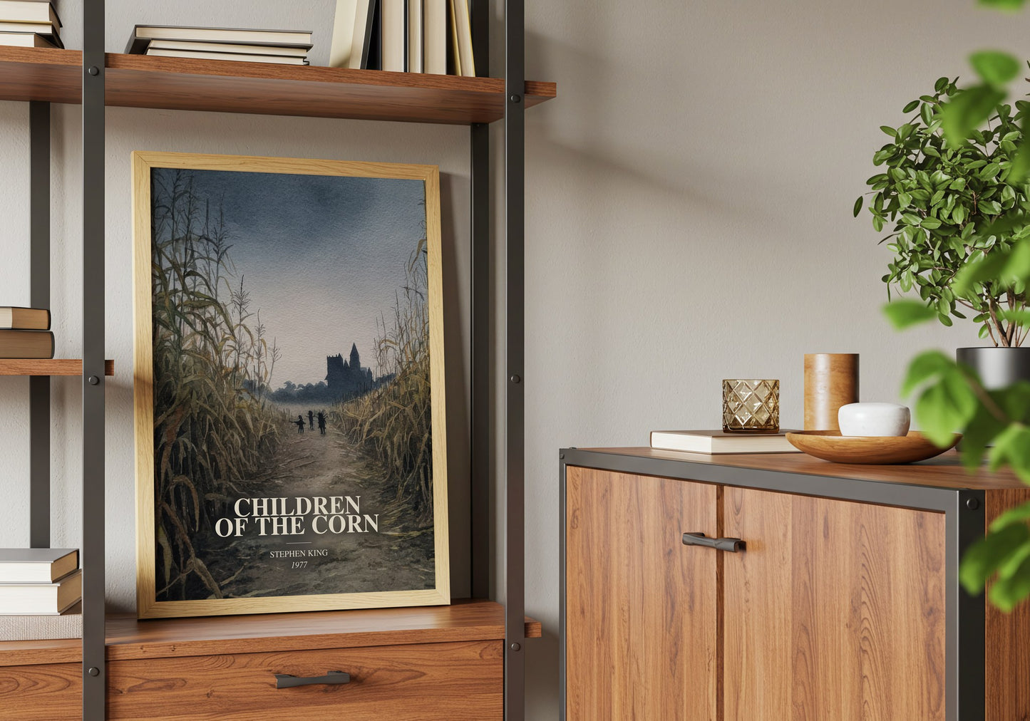 Children Of The Corn book watercolour illustration paper finish options – matte satin gloss