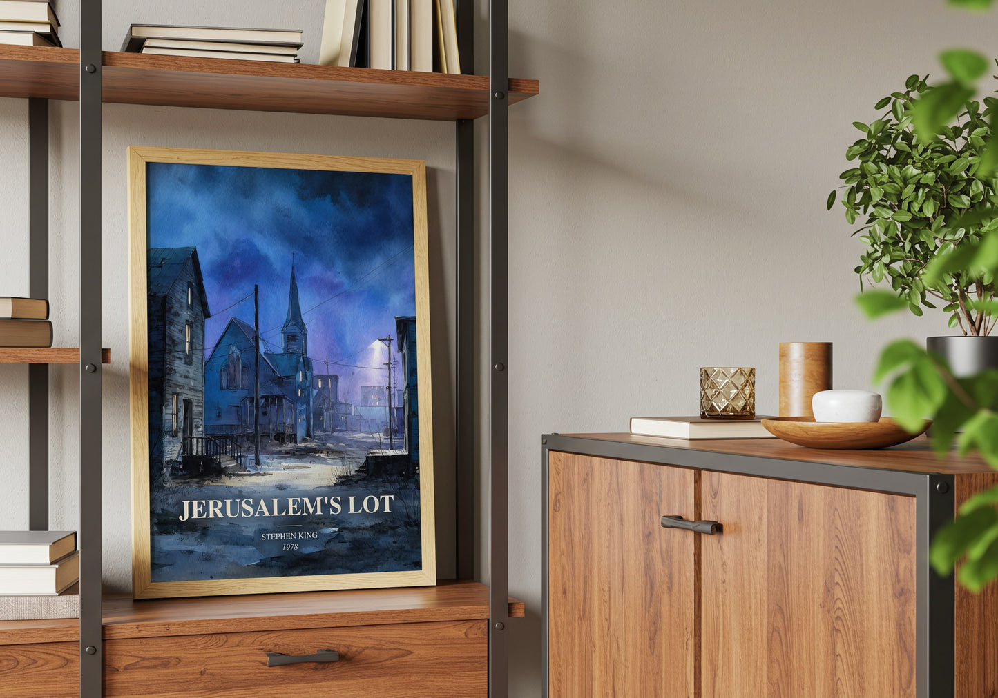 Jerusalem'S Lot book watercolour illustration paper finish options – matte satin gloss