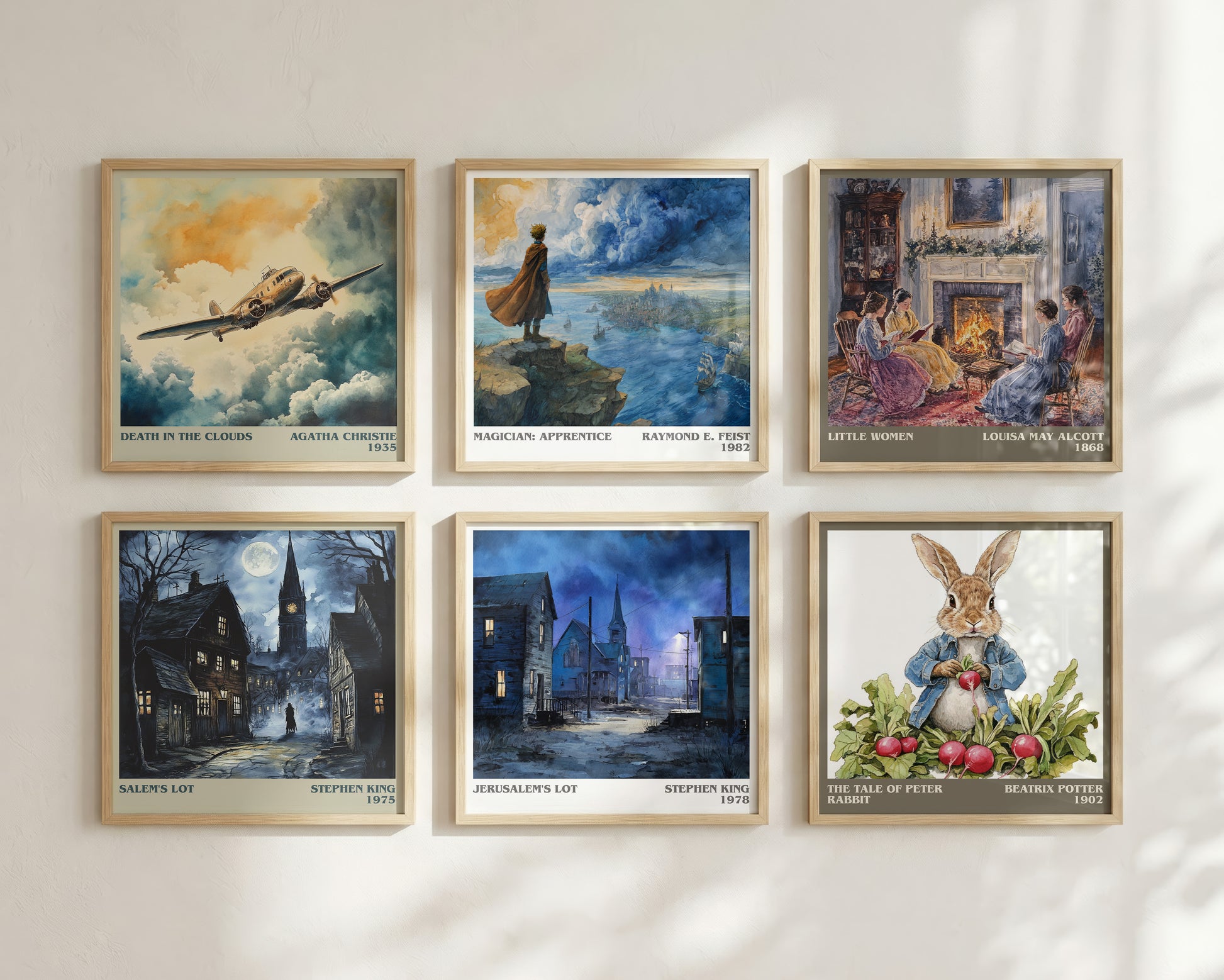 Jerusalem's Lot literary book poster framed on wall – horror wall art