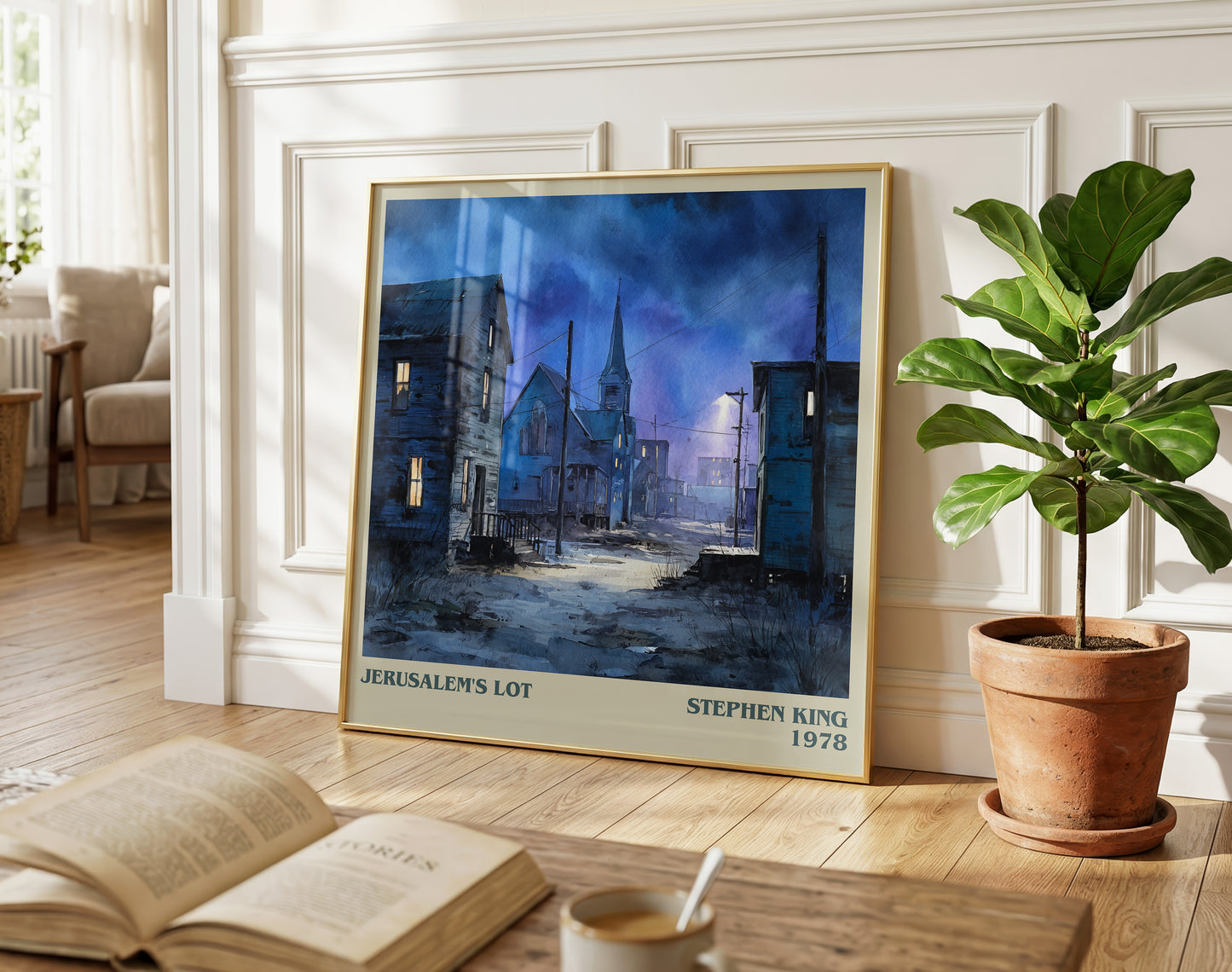 Jerusalem's Lot literary poster paired in gallery wall – literary art prints