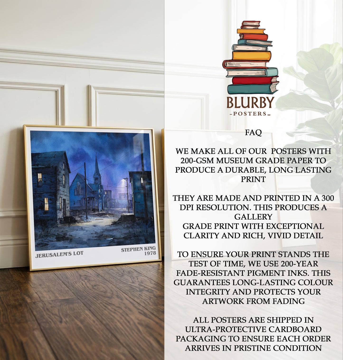 Jerusalem's Lot Literary Art Print by Stephen King