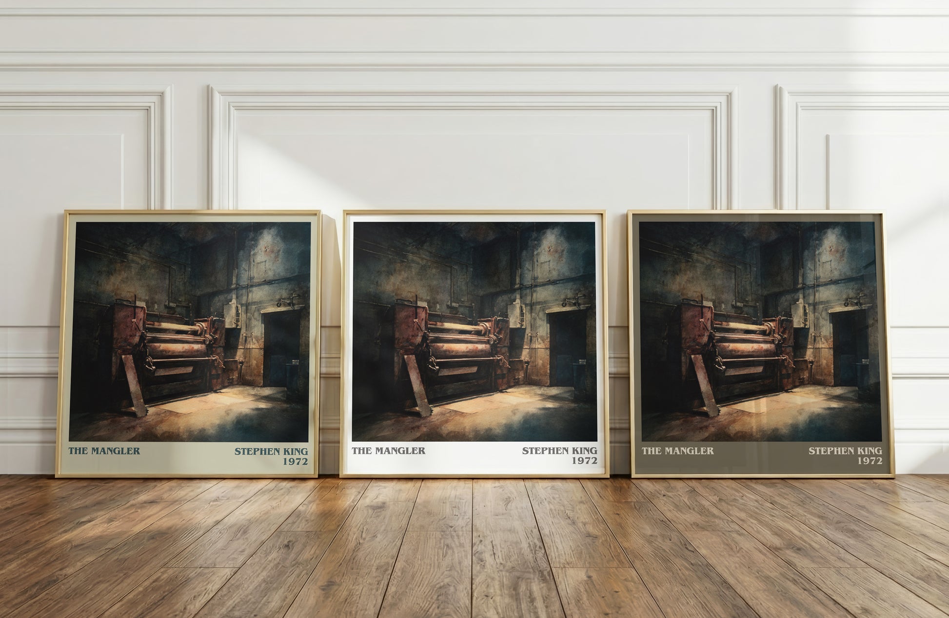 The Mangler literary print framed by window – literary home decor