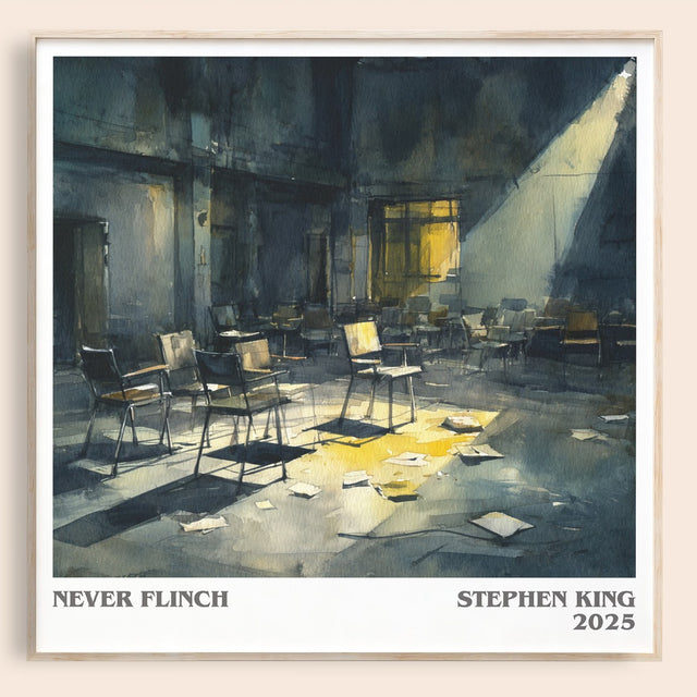 Never Flinch Literary Art Print by Stephen King