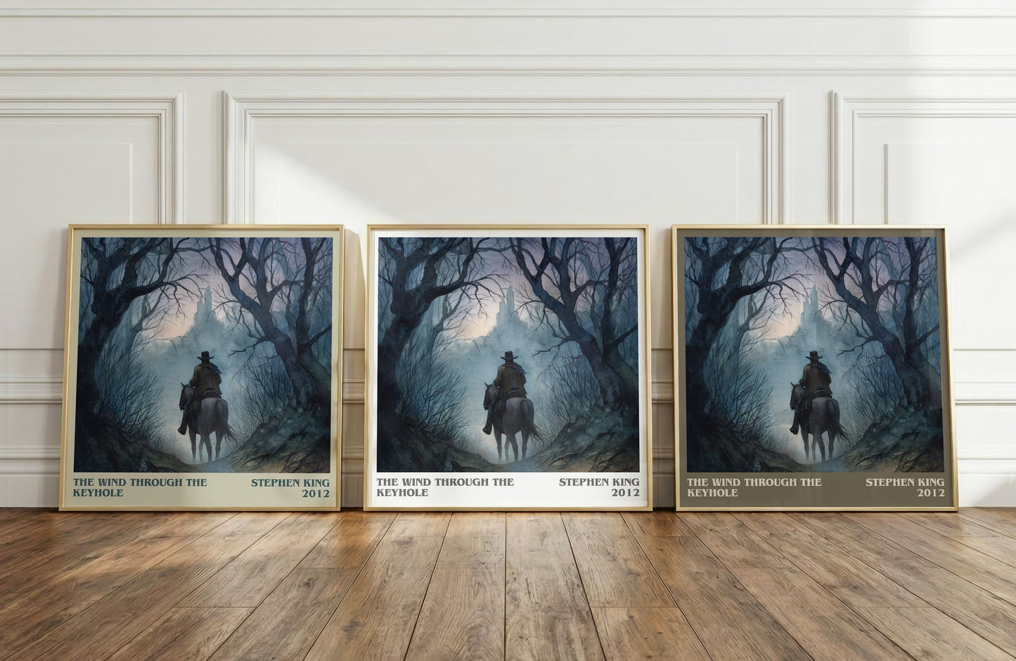 The Wind Through The Keyhole literary print framed by window – literary home decor