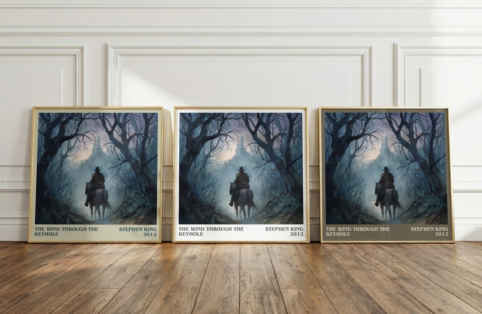 The Wind Through The Keyhole literary print framed by window – literary home decor