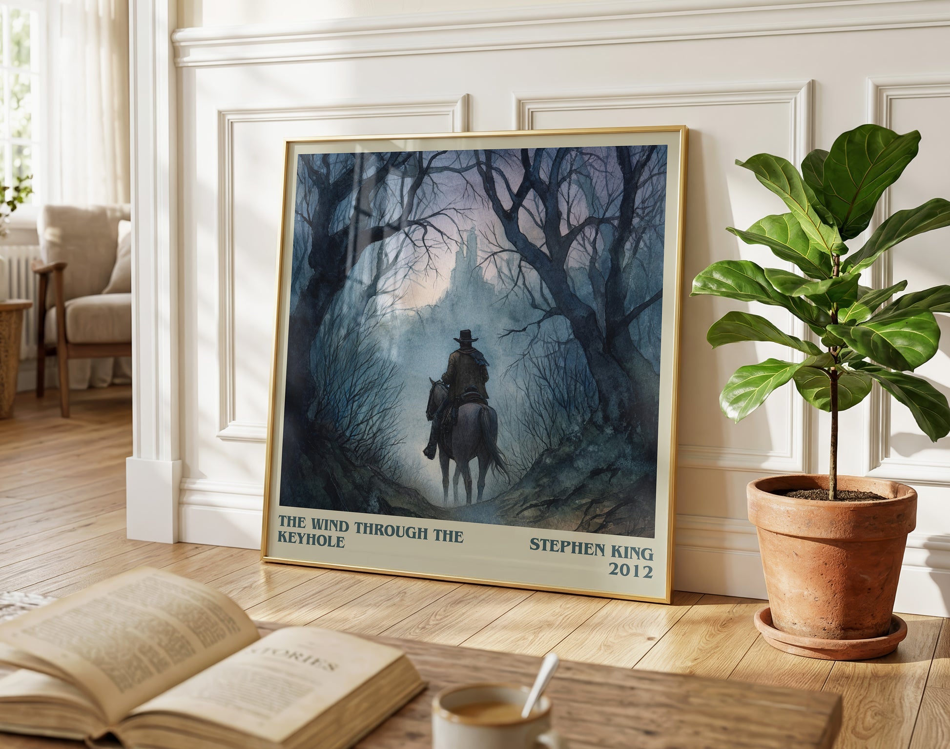 The Wind Through The Keyhole literary poster paired in gallery wall – literary art prints