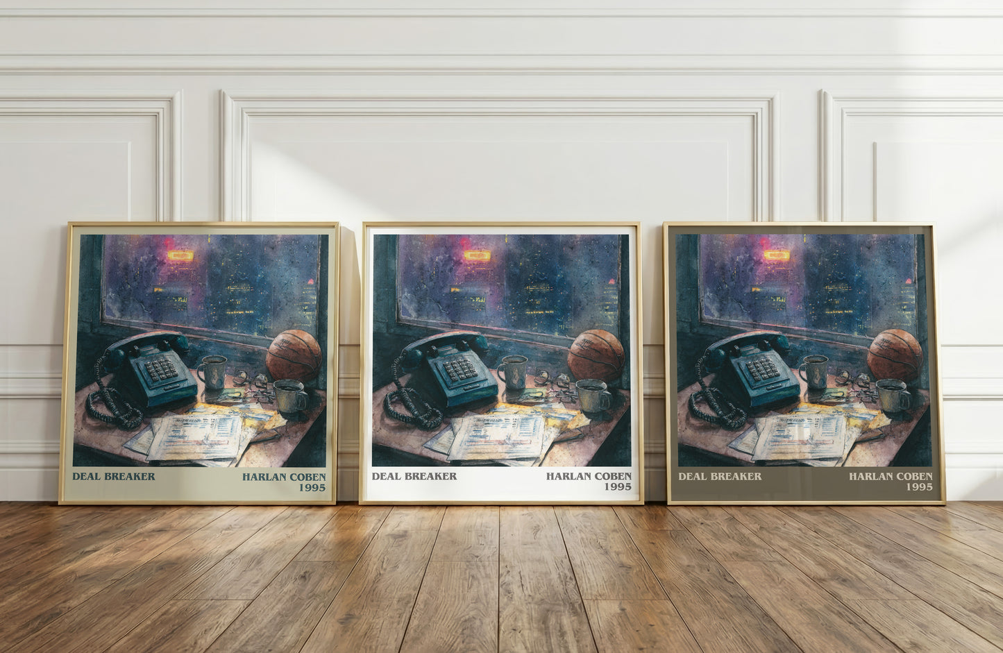 Deal Breaker literary print framed by window – literary home decor