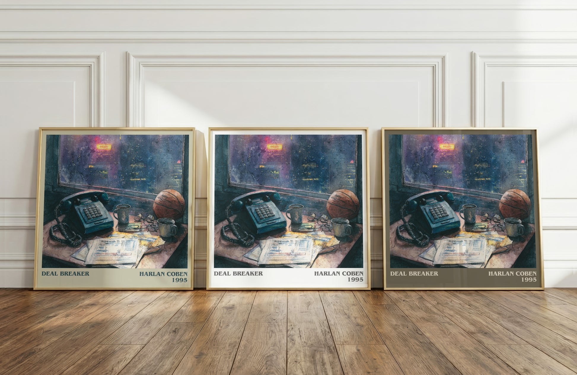 Deal Breaker literary print framed by window – literary home decor