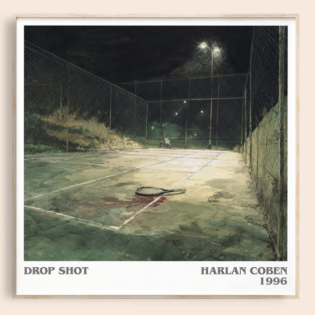 Drop Shot Literary Art Print by Harlan Coben