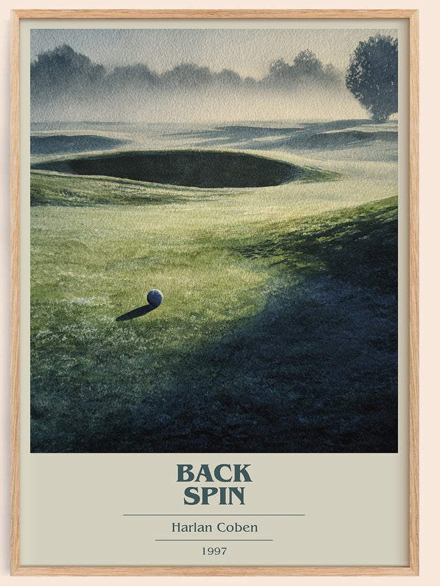 Back Spin Book Cover Poster by Harlan Coben