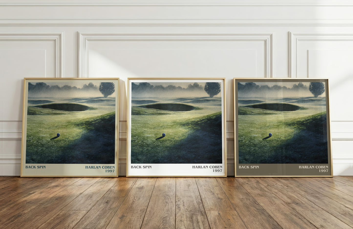 Back Spin literary print framed by window – literary home decor