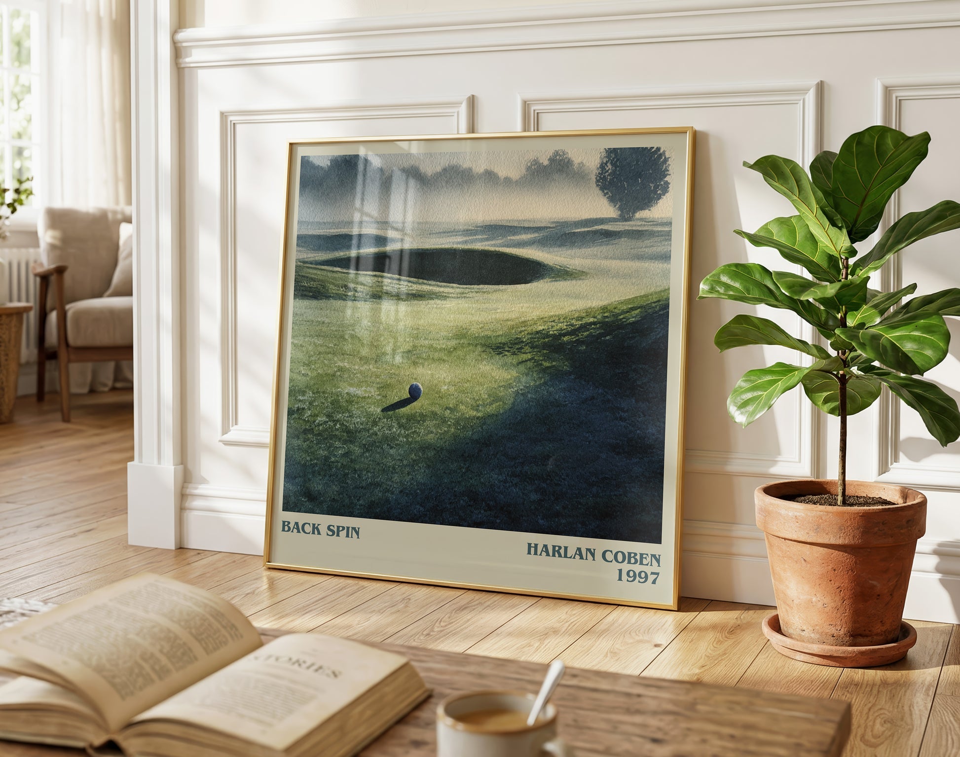 Back Spin literary poster paired in gallery wall – literary art prints