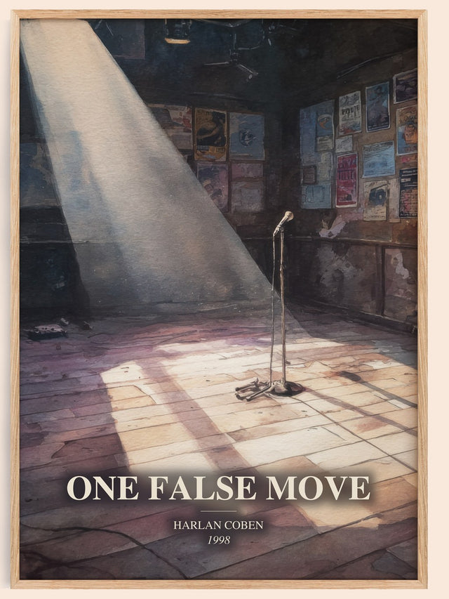 One False Move Book Watercolour Illustration by Harlan Coben