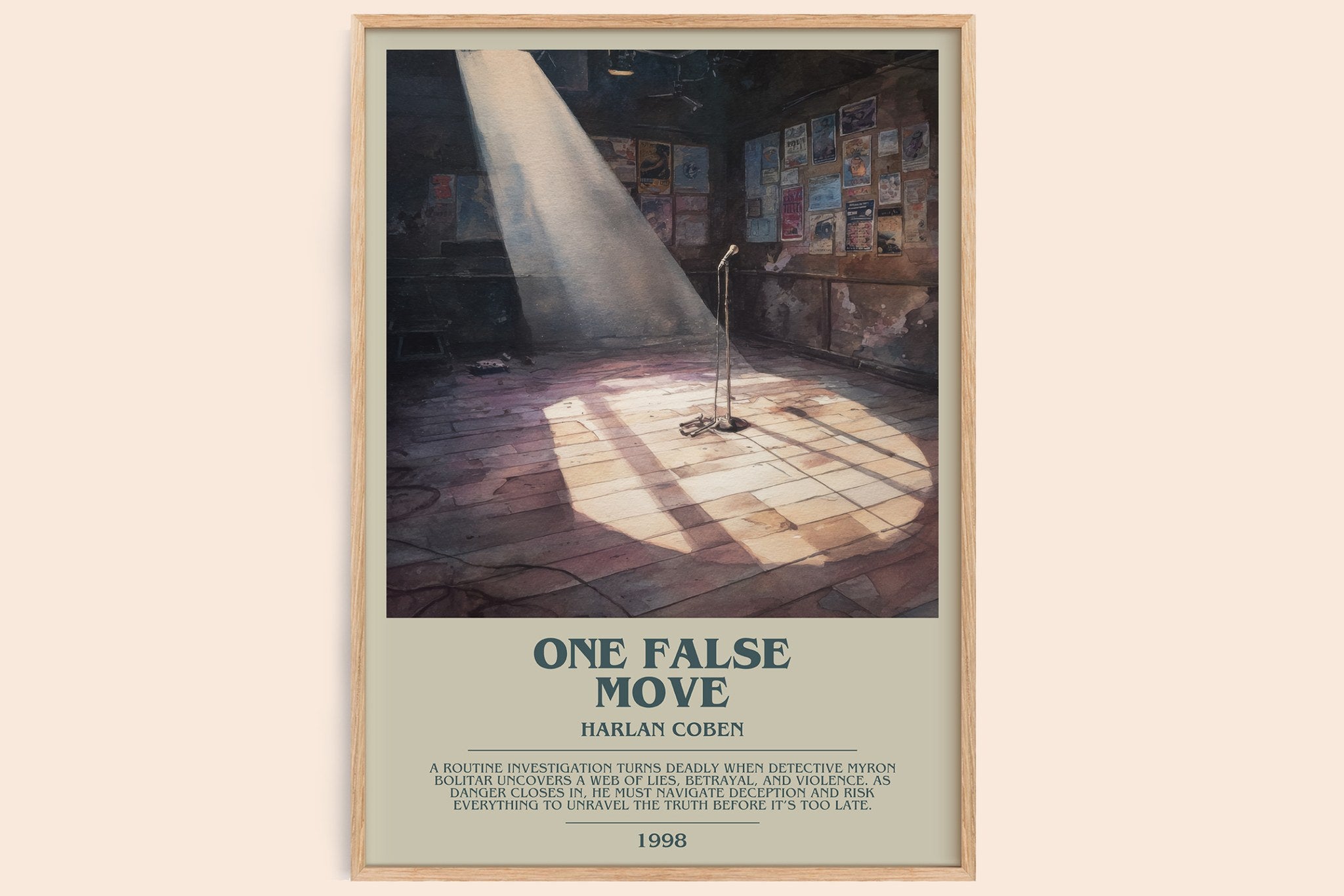 One False Move Bookish Wall Art by Harlan Coben