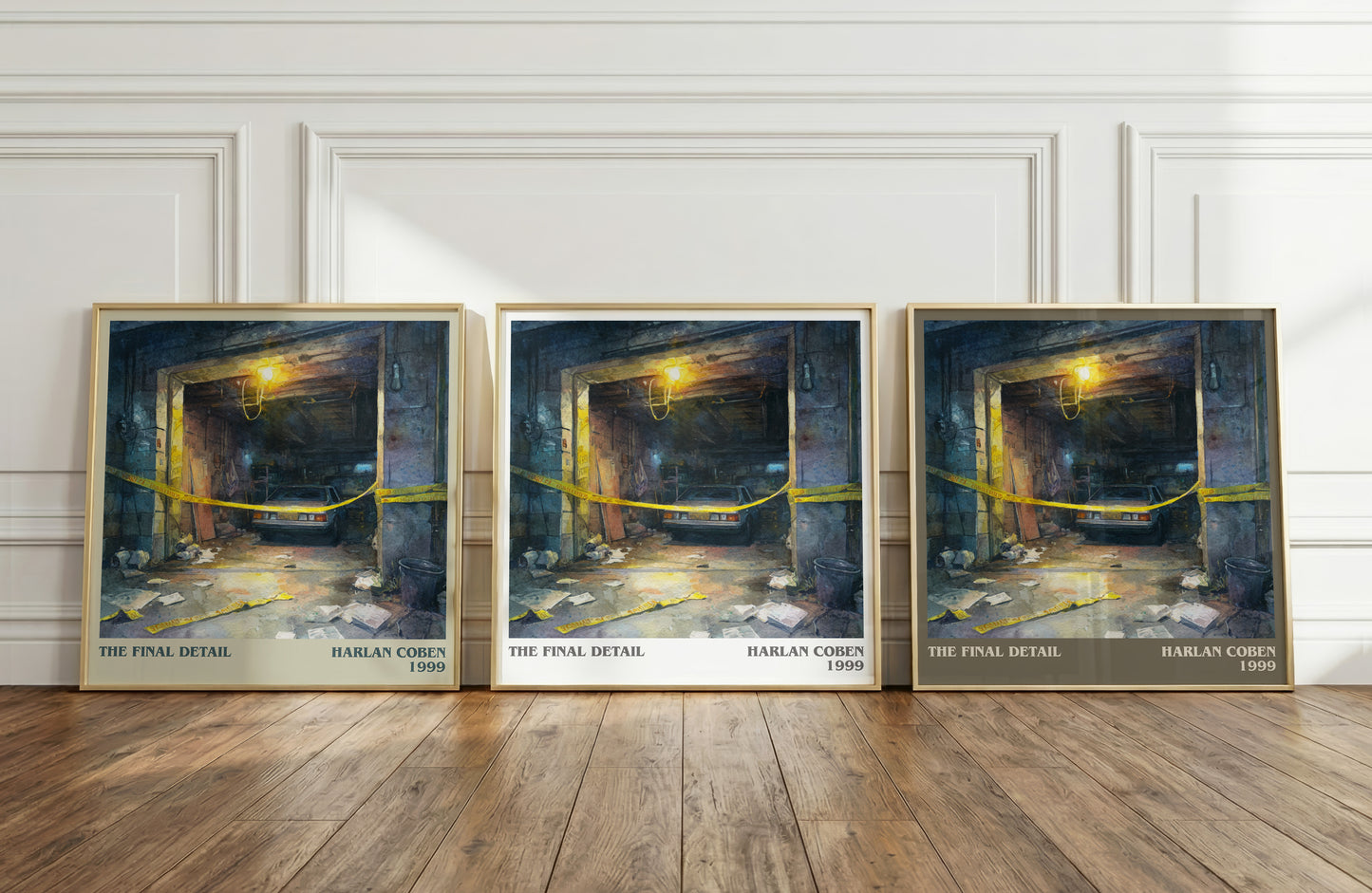 The Final Detail literary print framed by window – literary home decor