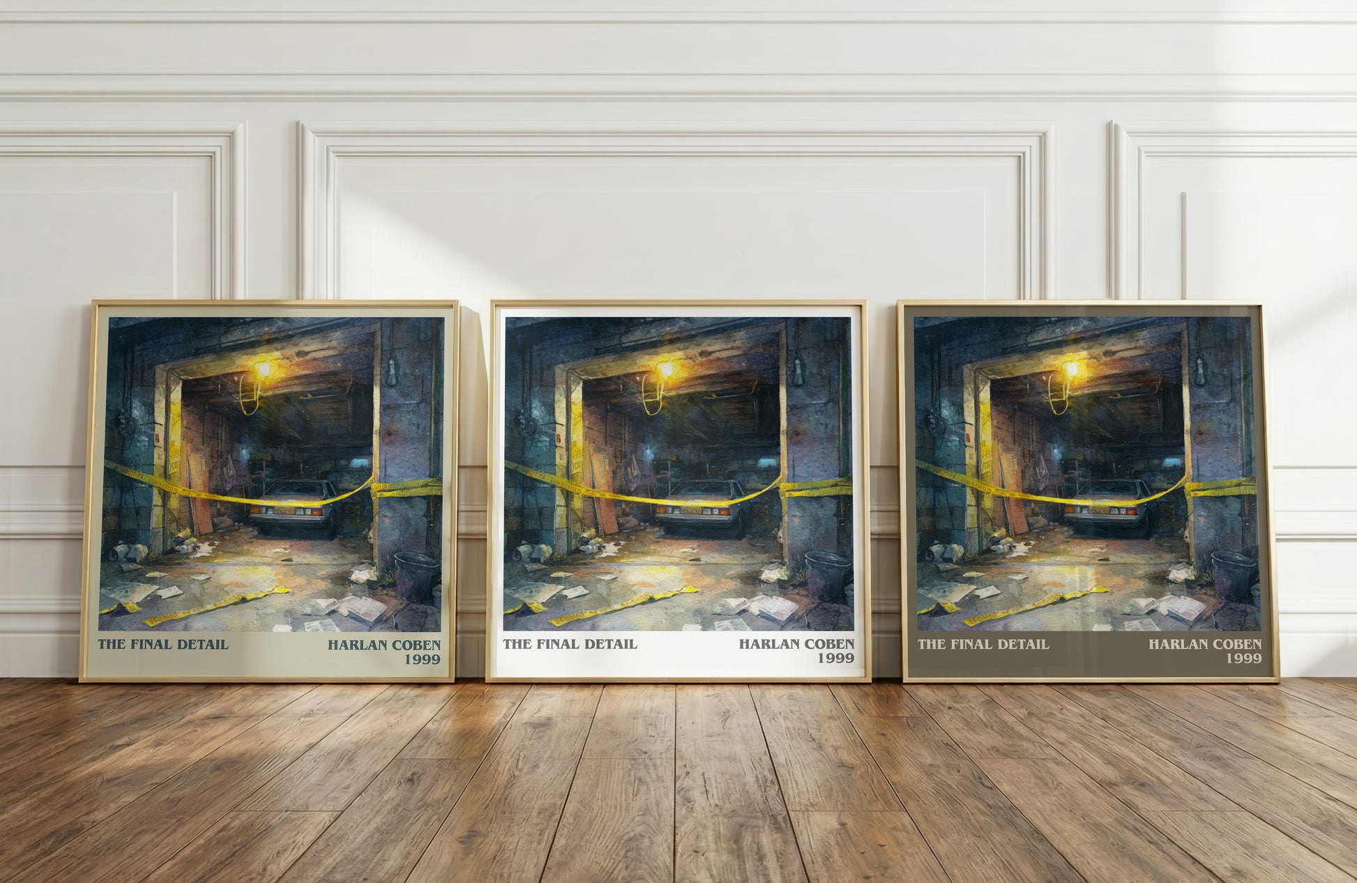 The Final Detail literary print framed by window – literary home decor