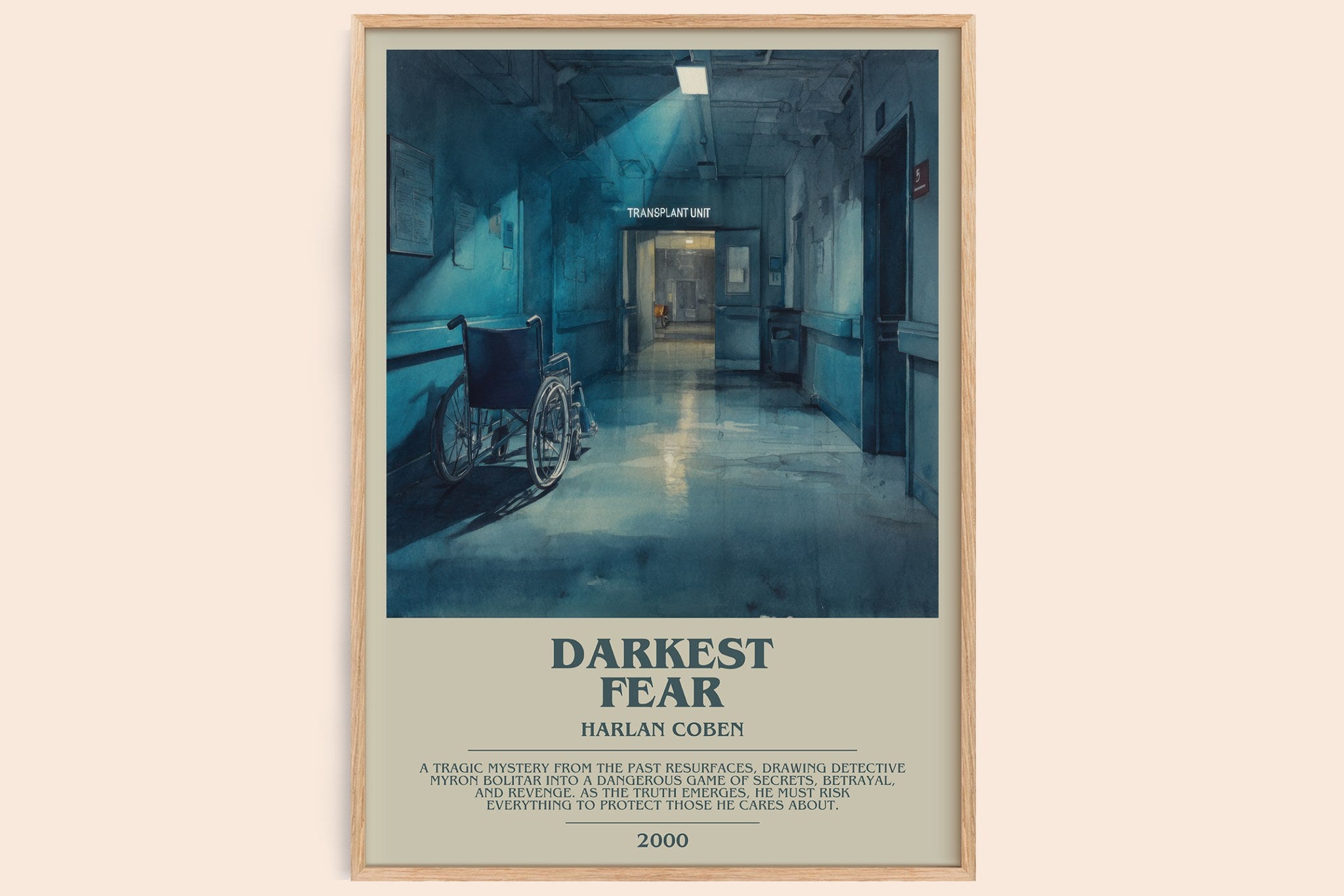 Darkest Fear Bookish Wall Art by Harlan Coben