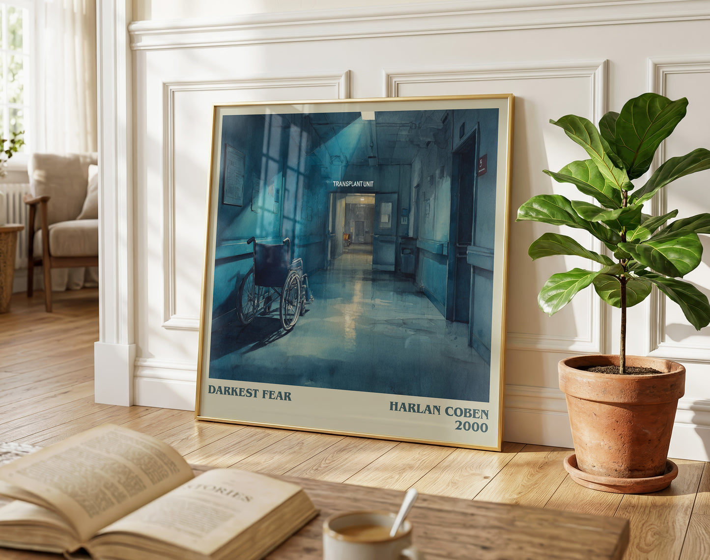 Darkest Fear literary poster paired in gallery wall – literary art prints