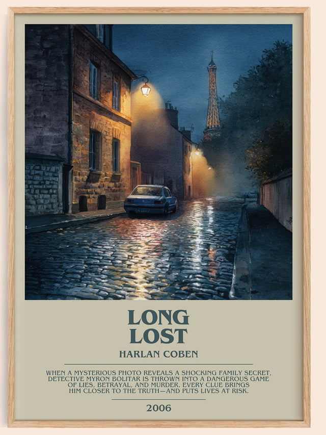 Long Lost Bookish Wall Art by Harlan Coben
