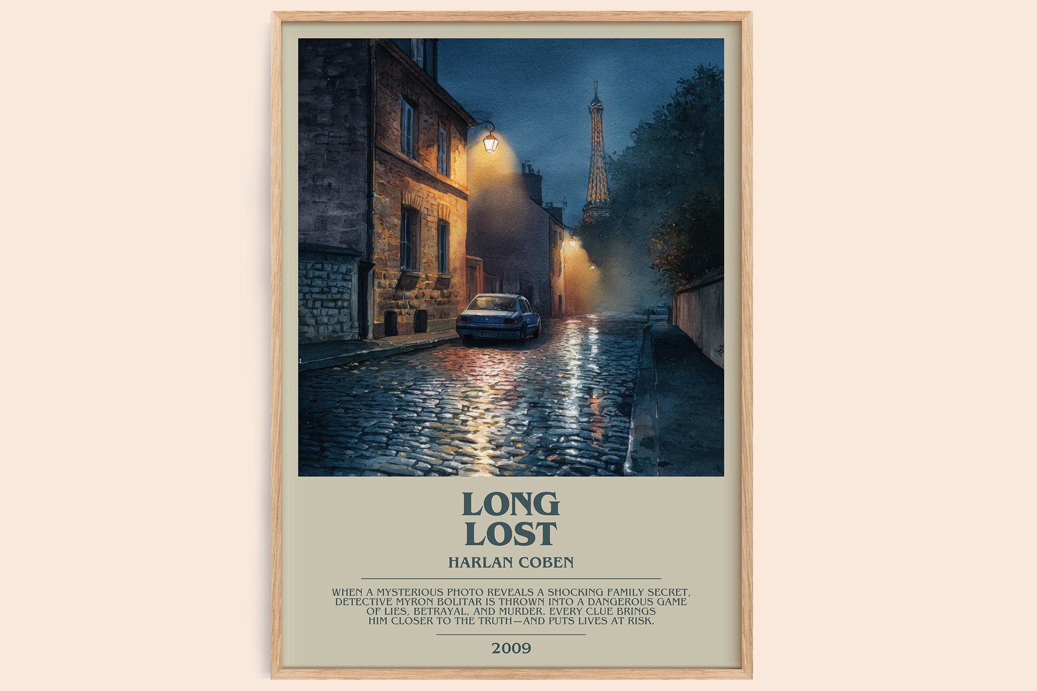 Long Lost Bookish Wall Art by Harlan Coben