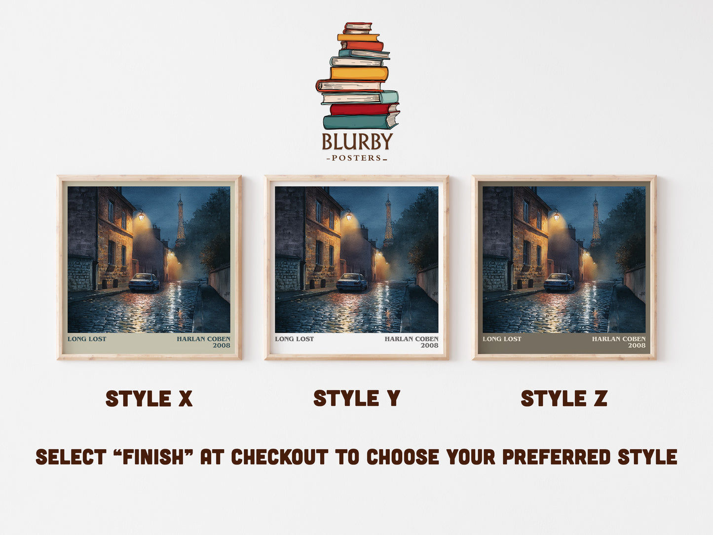 Long Lost literary art print colour and style options – Harlan Coben book art