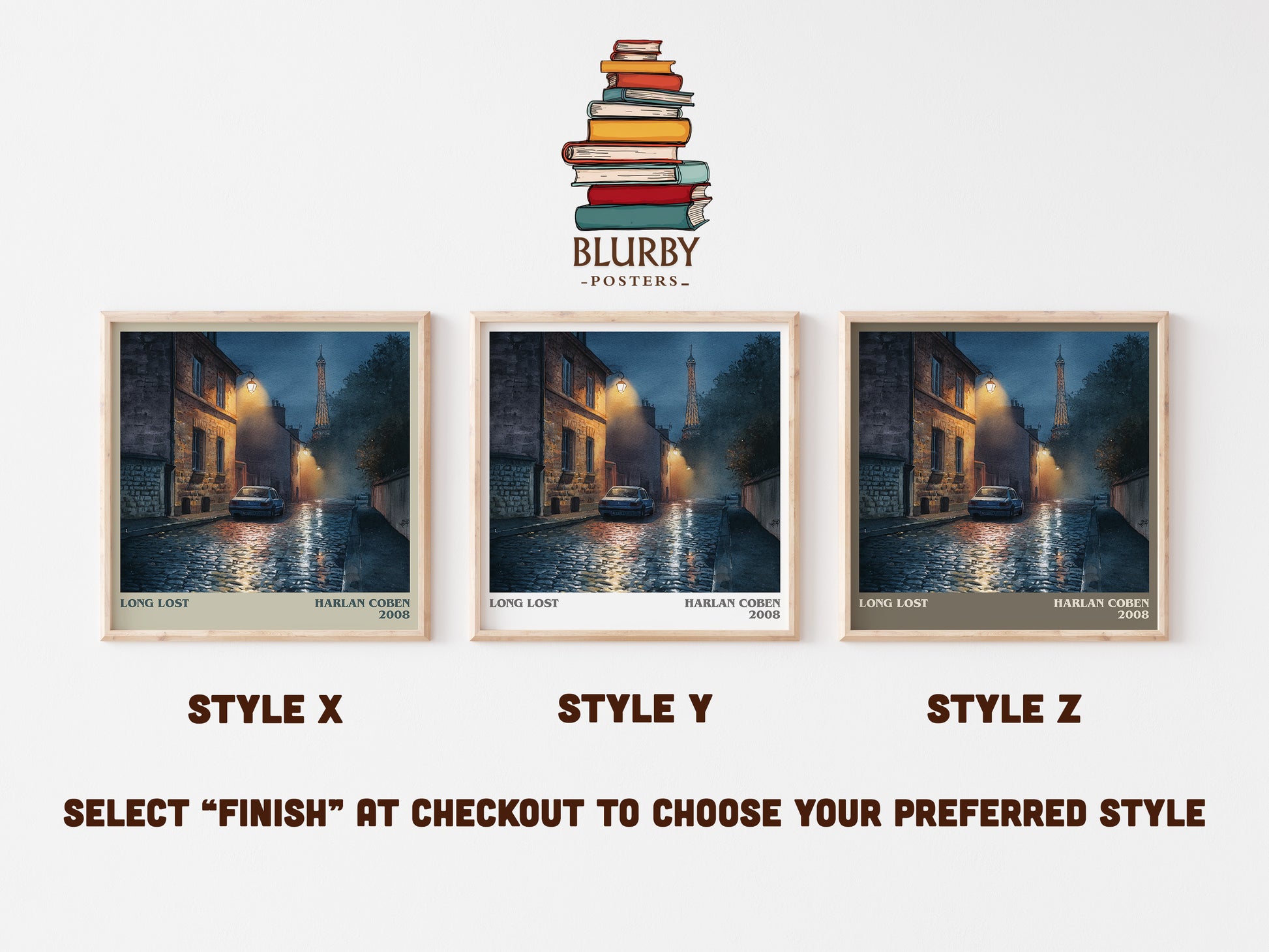 Long Lost literary art print colour and style options – Harlan Coben book art
