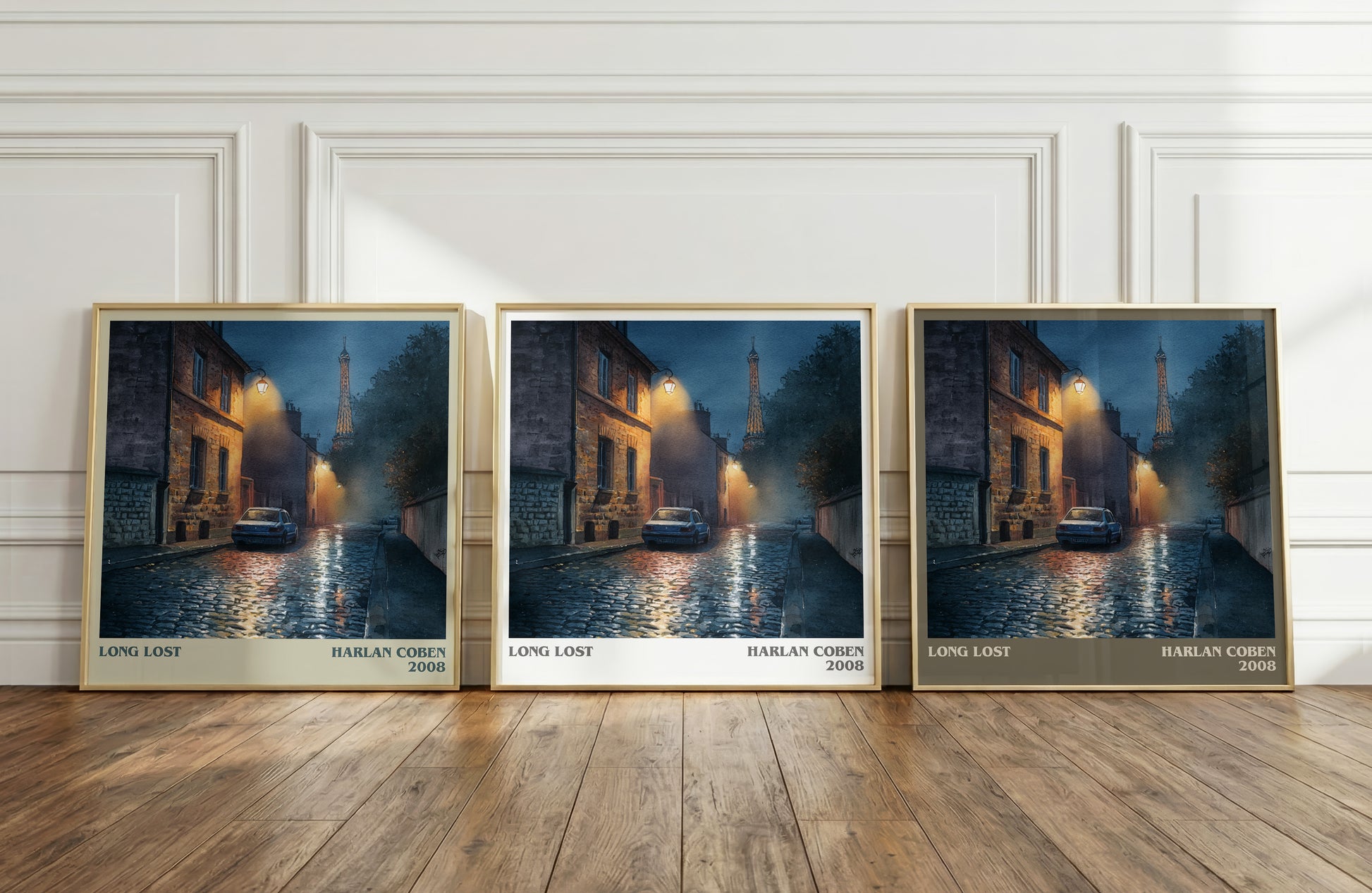 Long Lost literary print framed by window – literary home decor