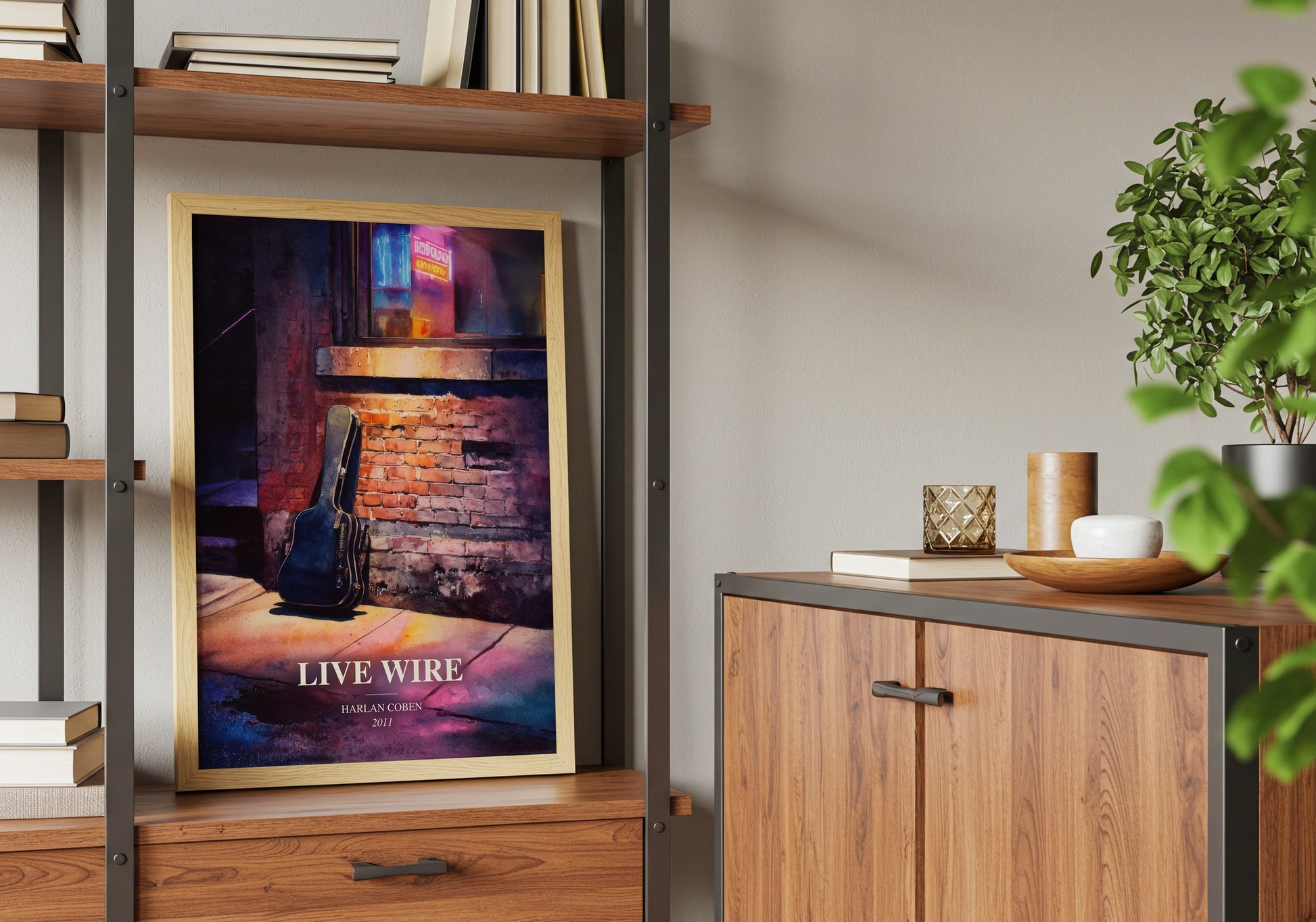 Live Wire book watercolour illustration paper finish options – matte satin gloss