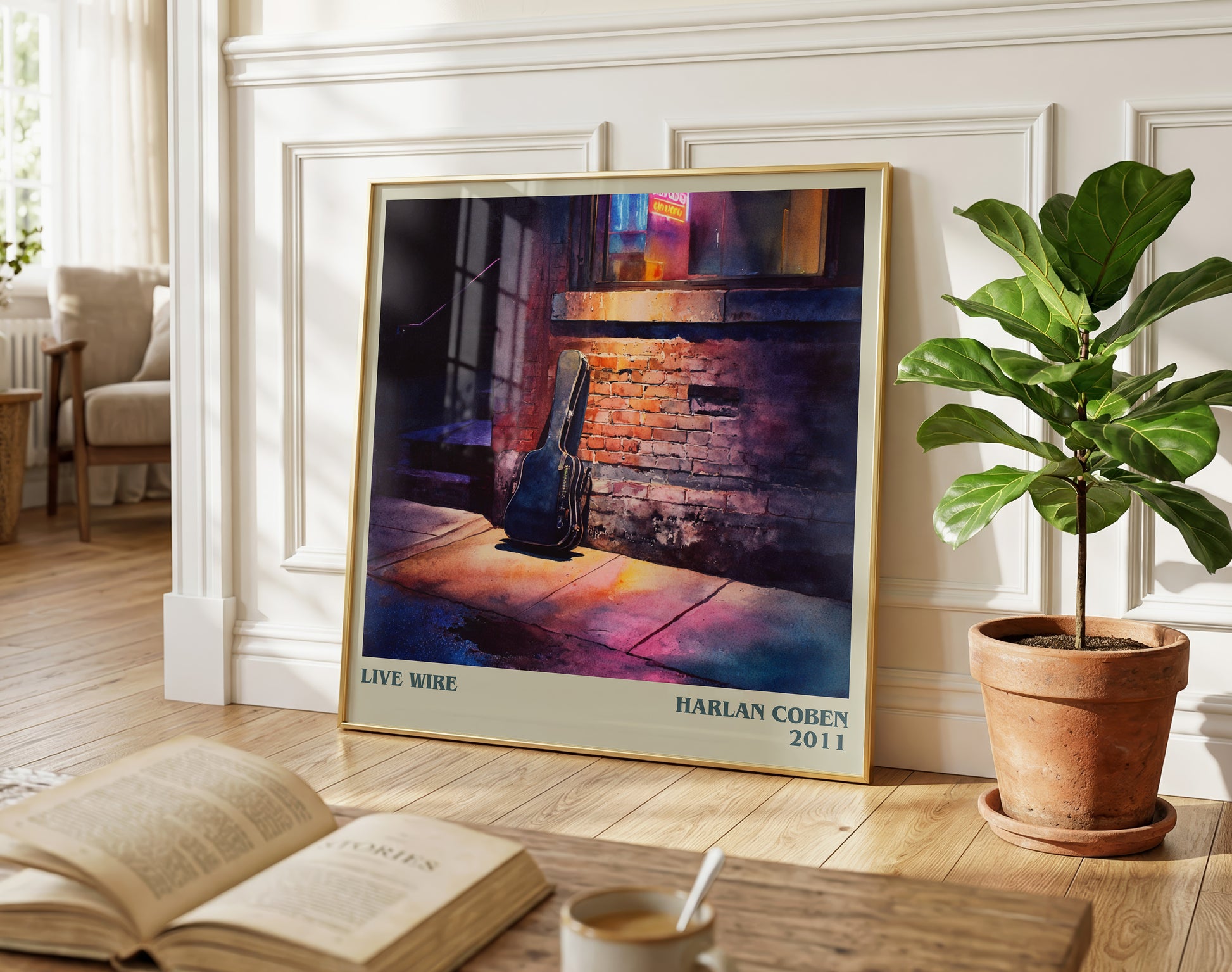 Live Wire literary poster paired in gallery wall – literary art prints