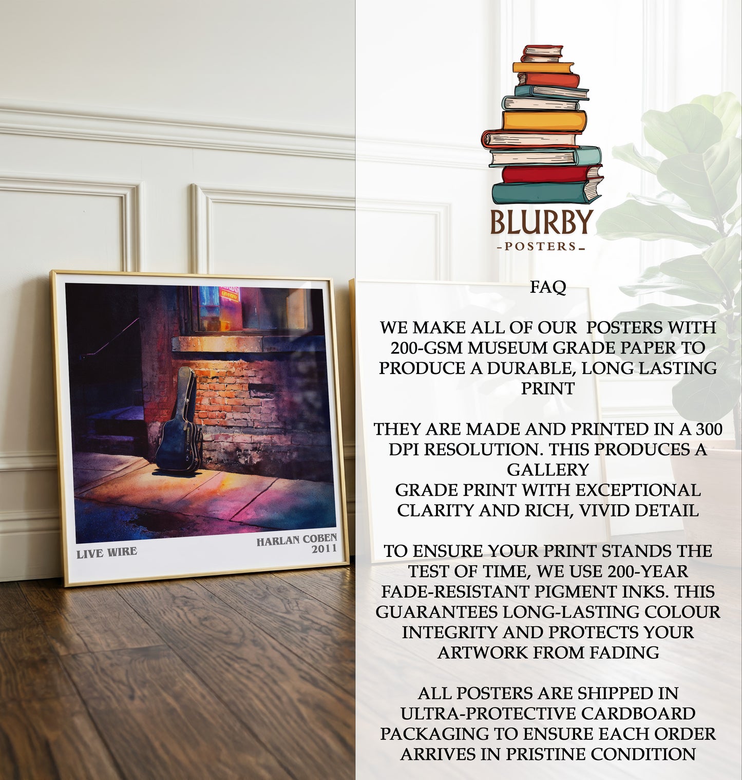 Live Wire Literary Art Print by Harlan Coben