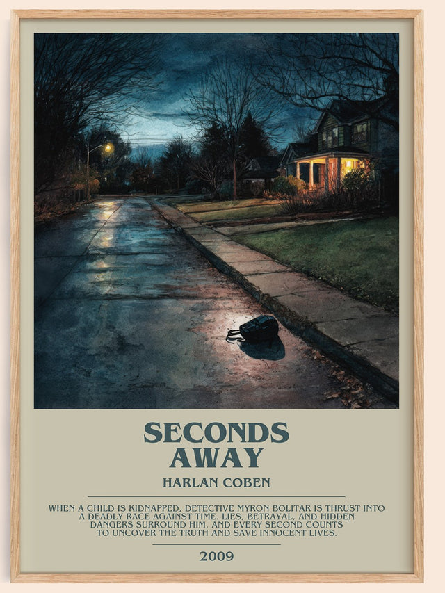 Seconds Away Bookish Wall Art by Harlan Coben