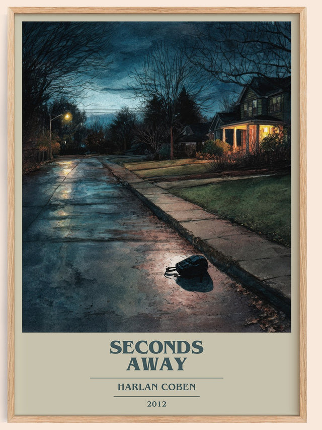 Seconds Away Book Cover Poster by Harlan Coben