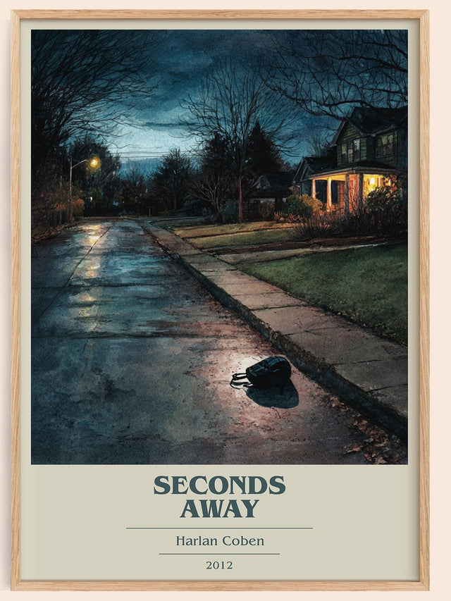 Seconds Away Book Cover Poster by Harlan Coben