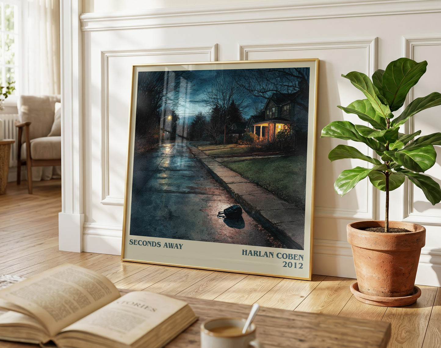 Seconds Away literary poster paired in gallery wall – literary art prints