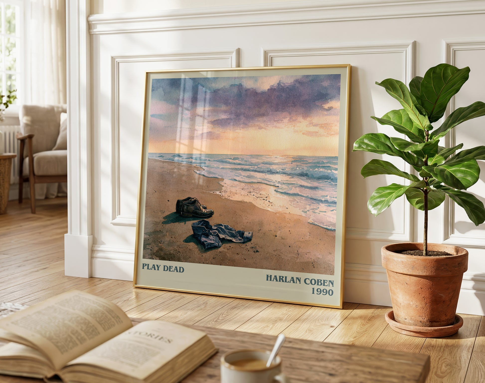 Play Dead literary poster paired in gallery wall – literary art prints