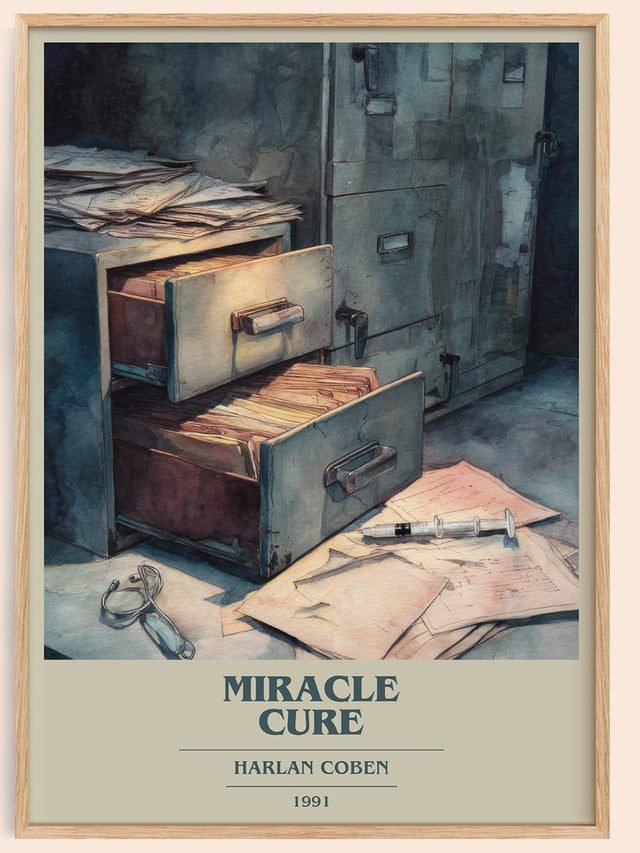 Miracle Cure Book Cover Poster by Harlan Coben
