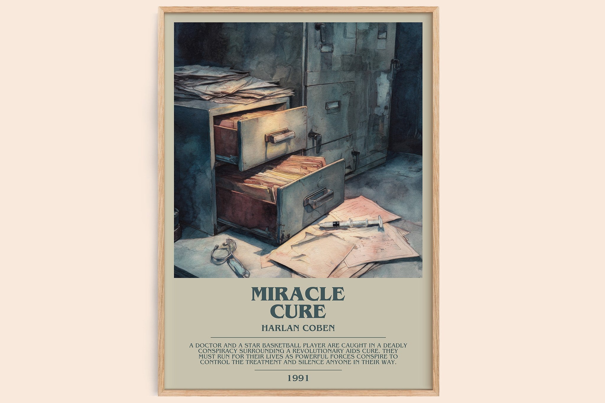 Miracle Cure Bookish Wall Art by Harlan Coben