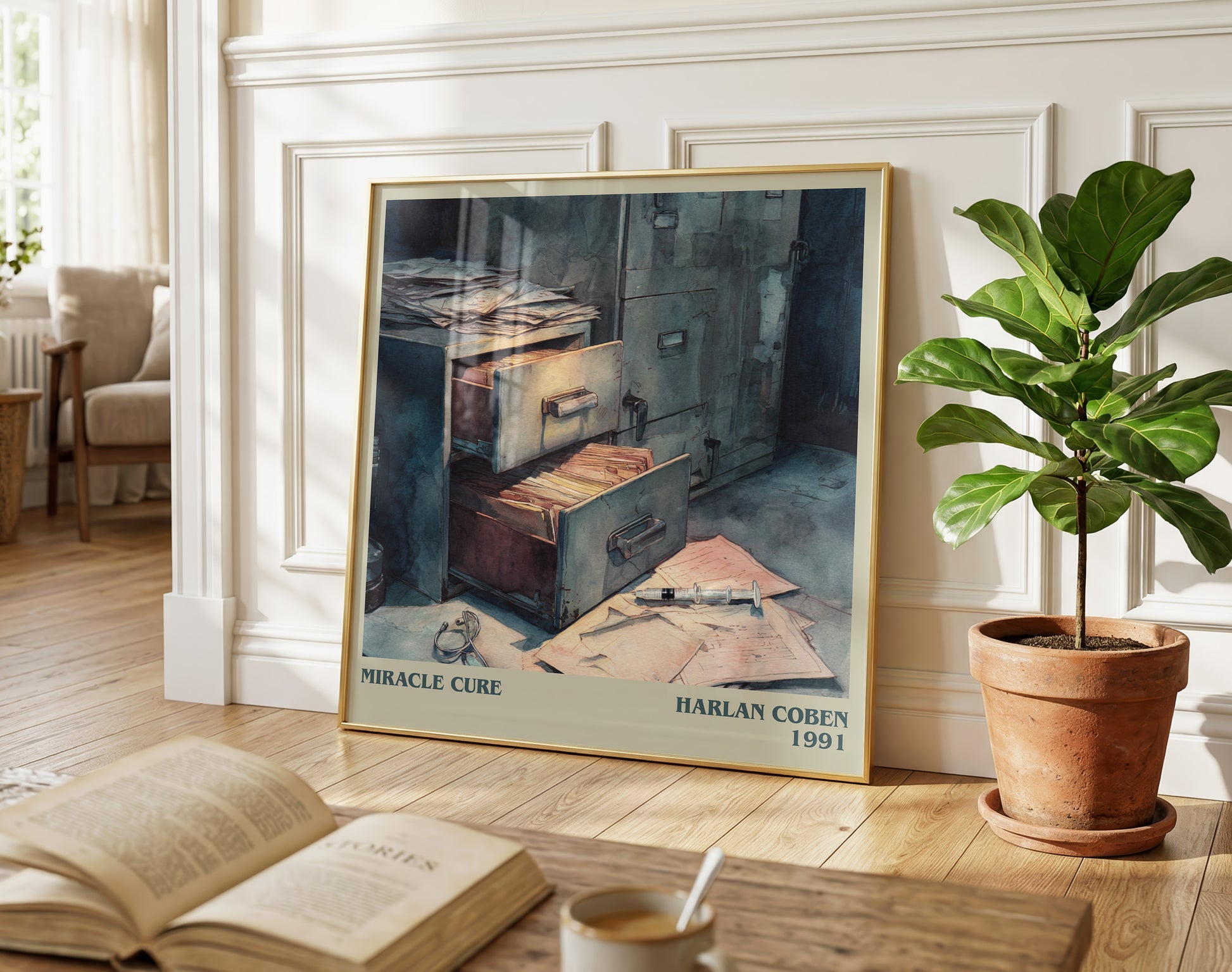 Miracle Cure literary poster paired in gallery wall – literary art prints