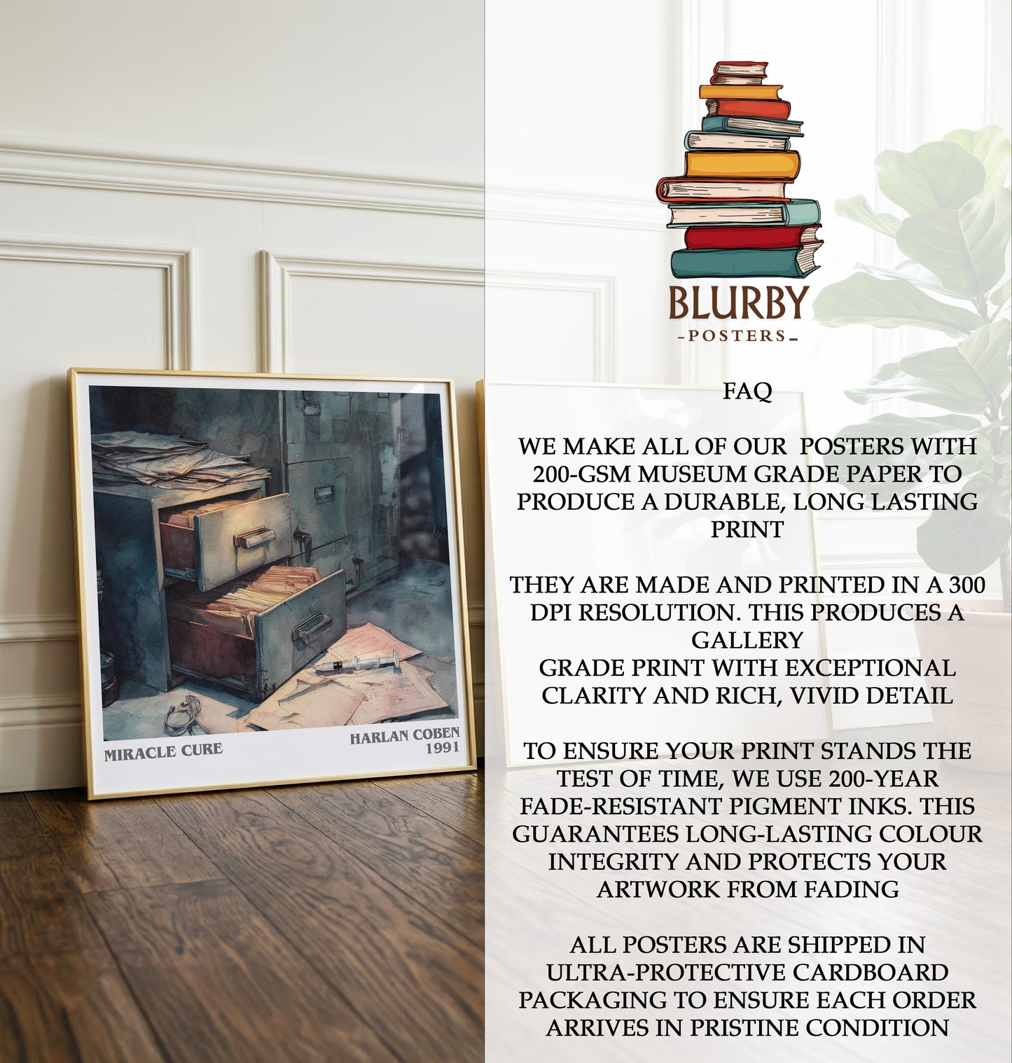 Miracle Cure Literary Art Print by Harlan Coben