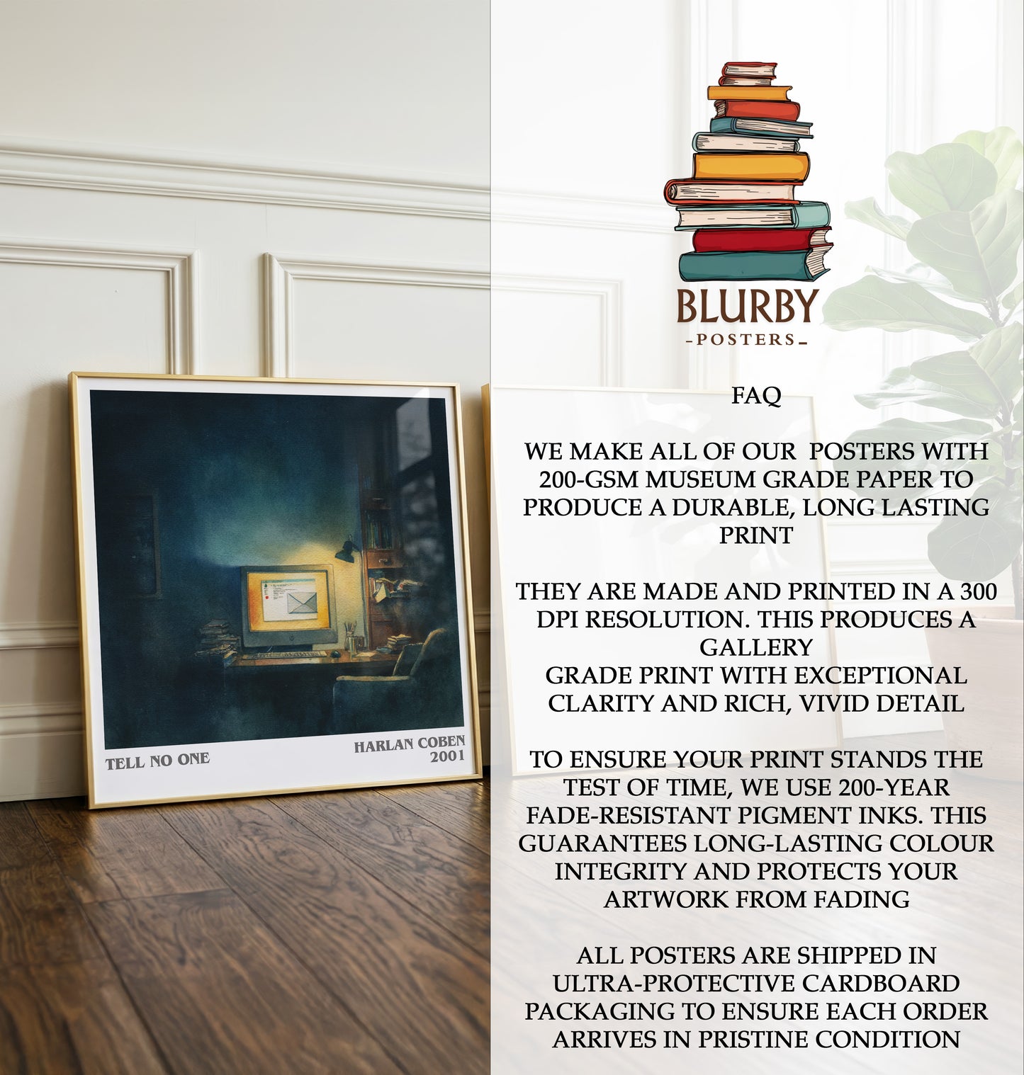 Tell No One Literary Art Print by Harlan Coben