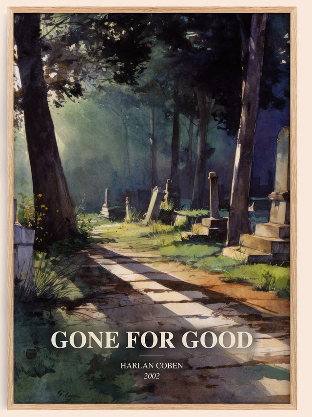 Gone For Good Book Watercolour Illustration by Harlan Coben