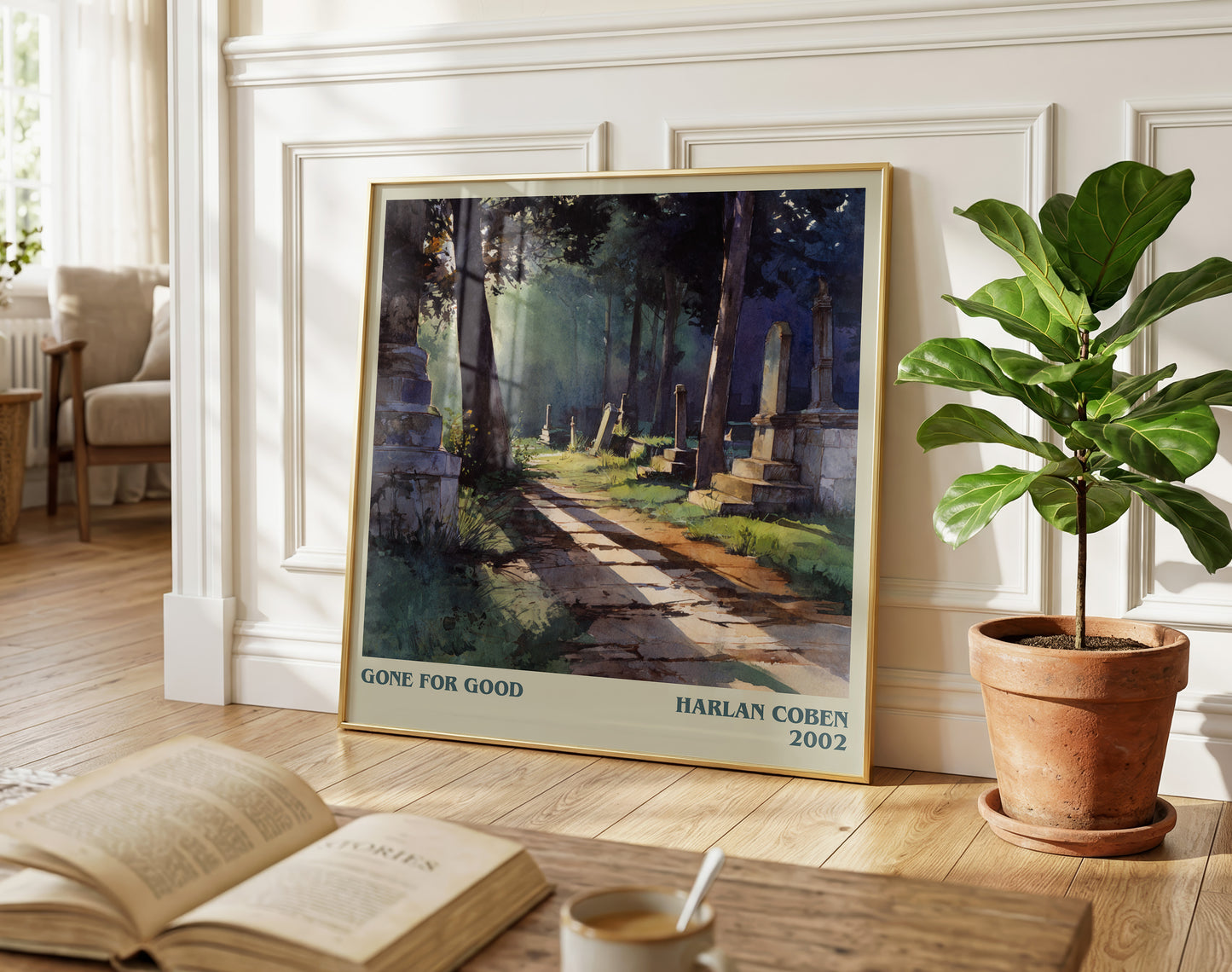 Gone for Good literary poster paired in gallery wall – literary art prints