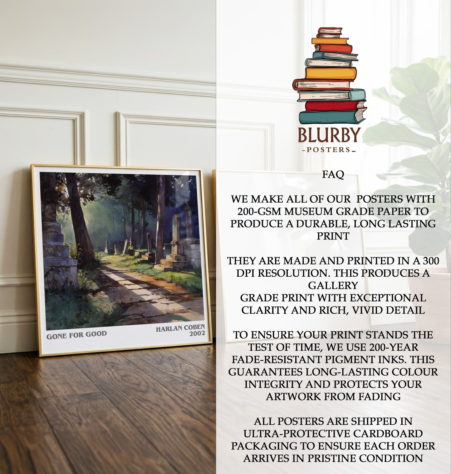 Gone for Good Literary Art Print by Harlan Coben