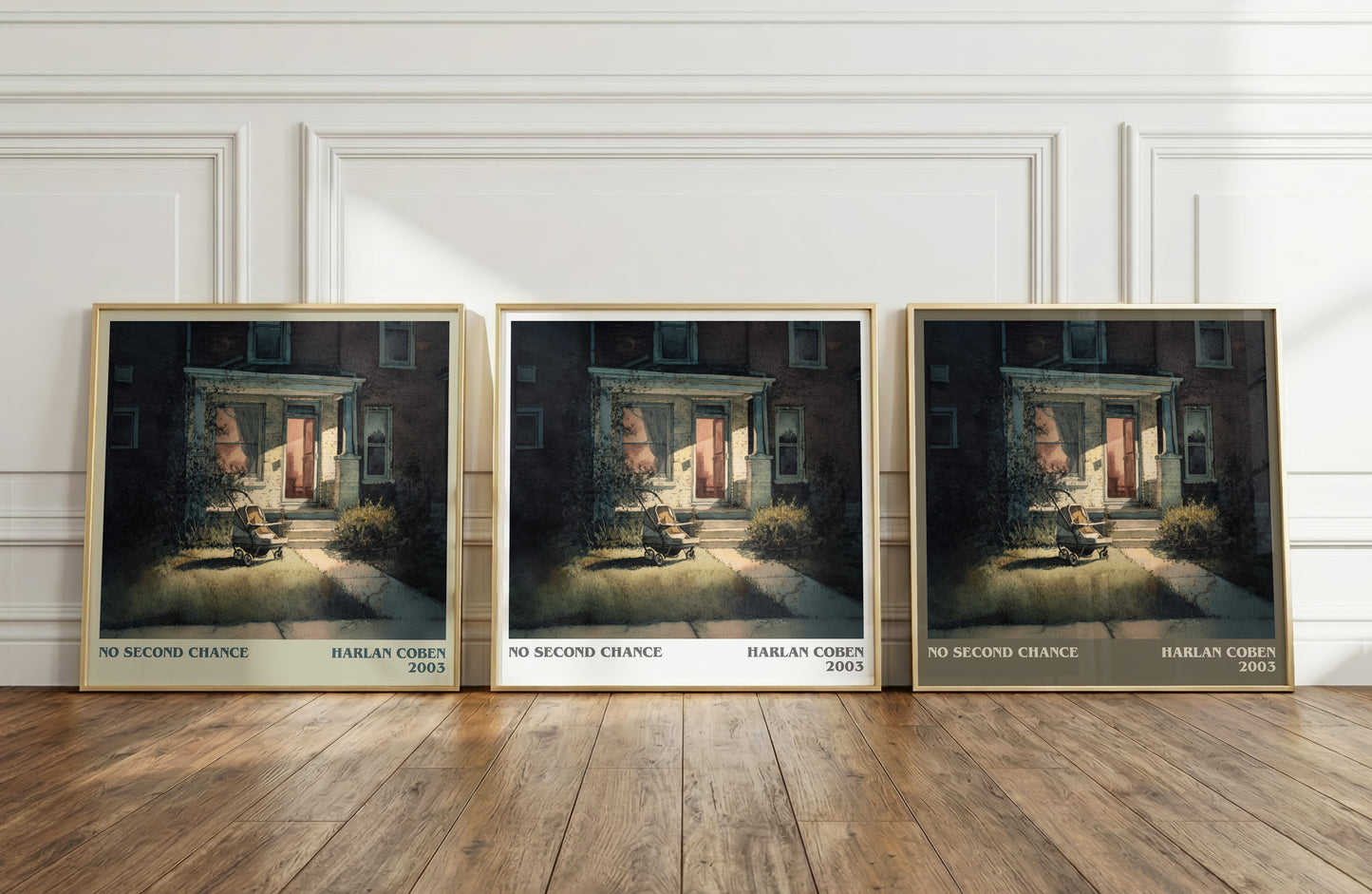 No Second Chance literary print framed by window – literary home decor