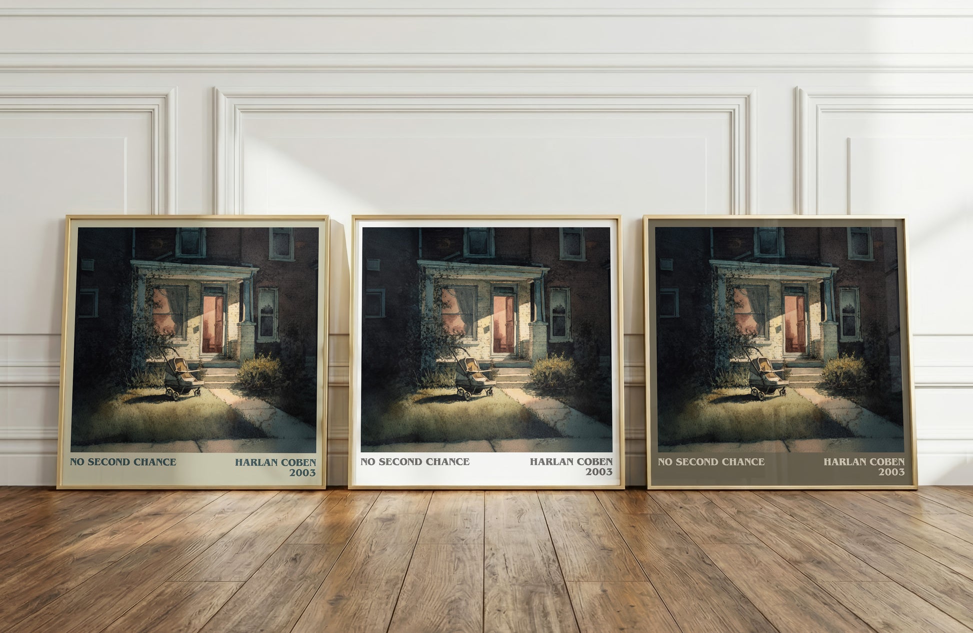 No Second Chance literary print framed by window – literary home decor