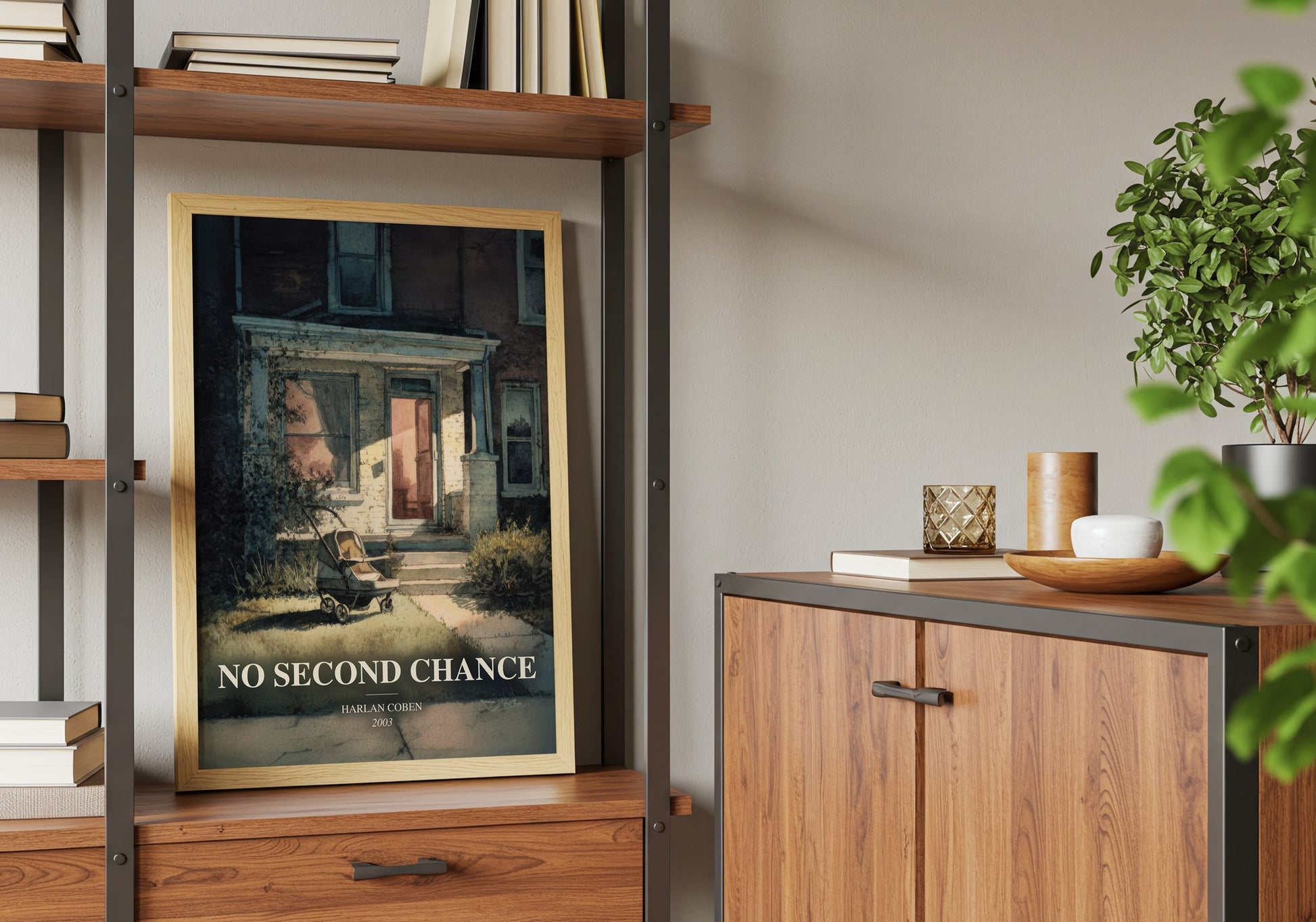 No Second Chance book watercolour illustration paper finish options – matte satin gloss