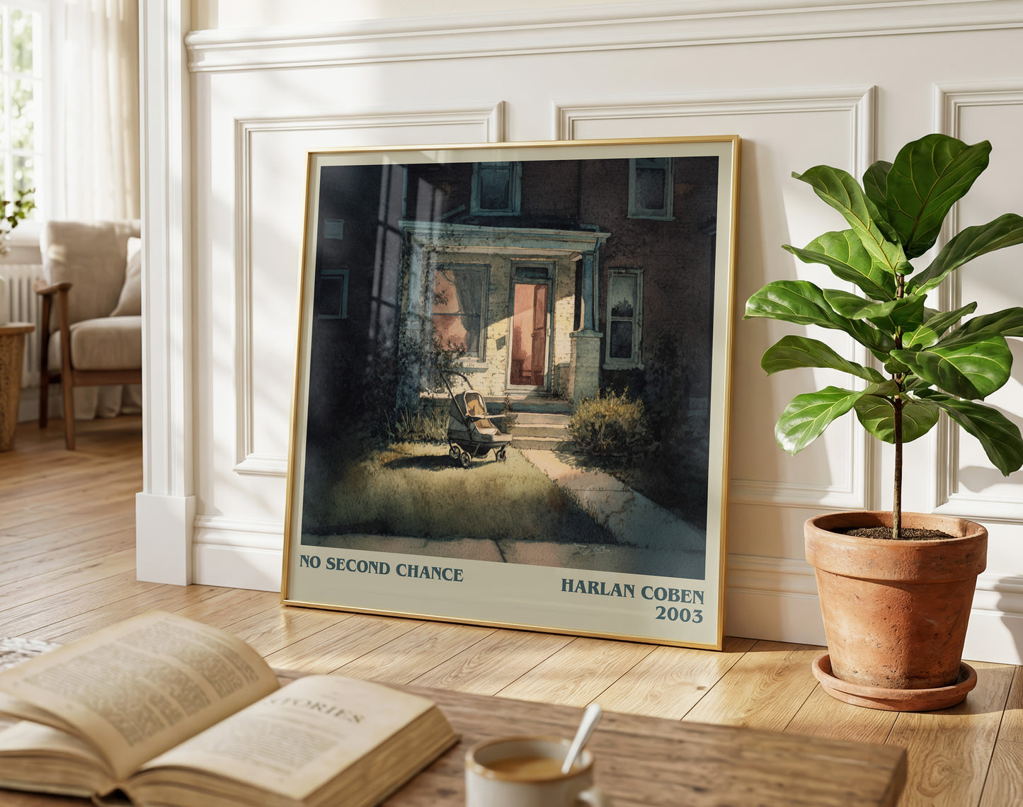 No Second Chance literary poster paired in gallery wall – literary art prints