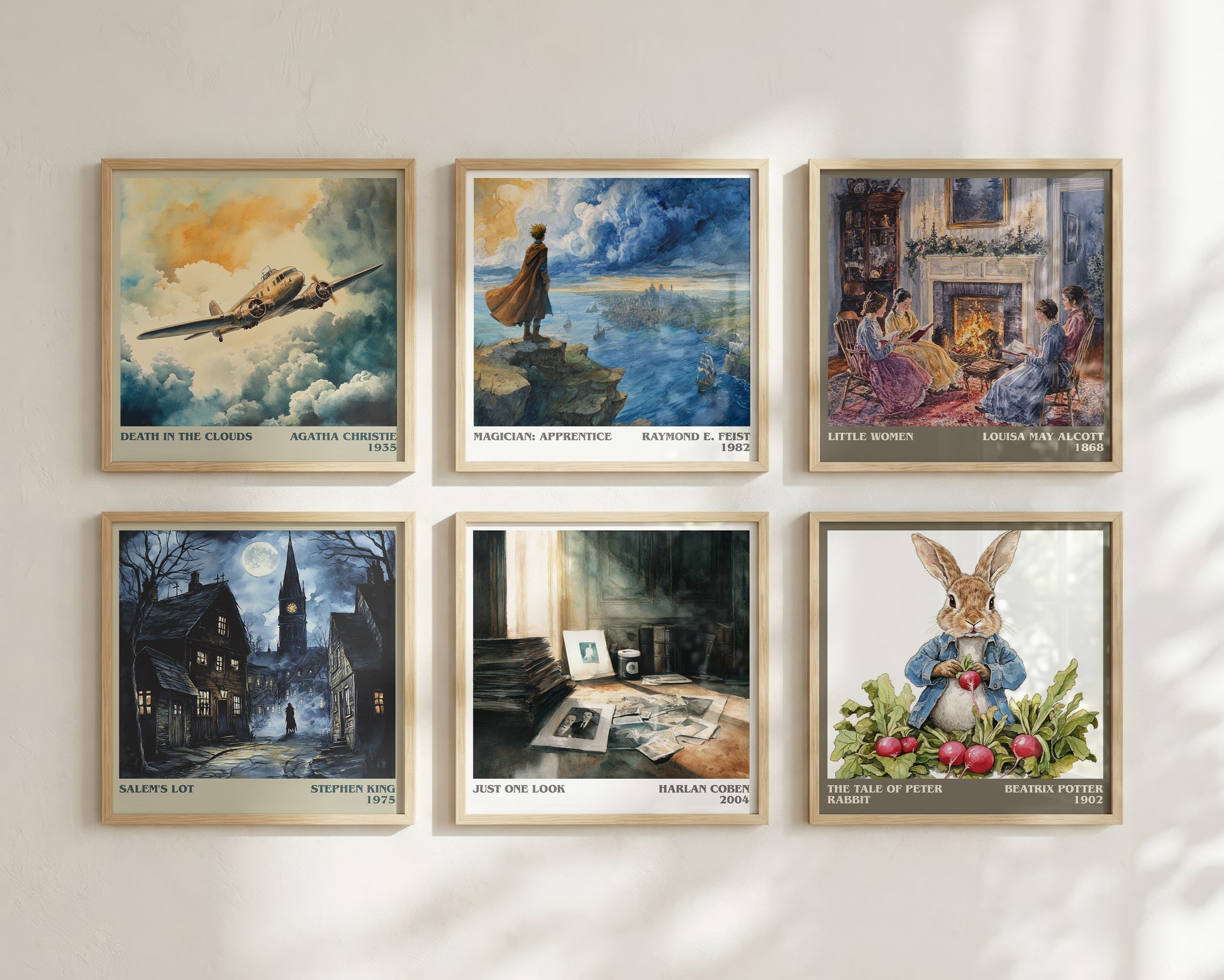 Just One Look literary book poster framed on wall – thriller wall art
